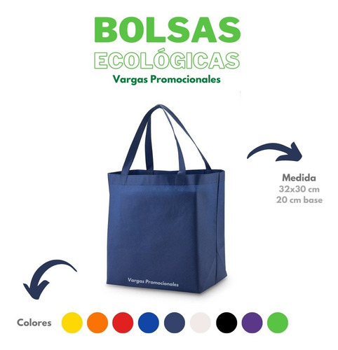Bolsa Tela Personalizada Reutilizable Ecológica 32x30 X25 C4
