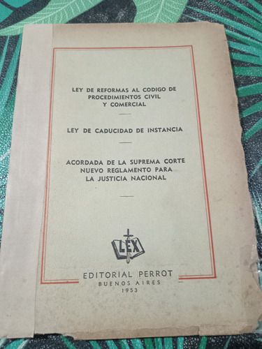 Ley De Reformas Al Código De Procedimientos Ley De Caducidad (Usado)