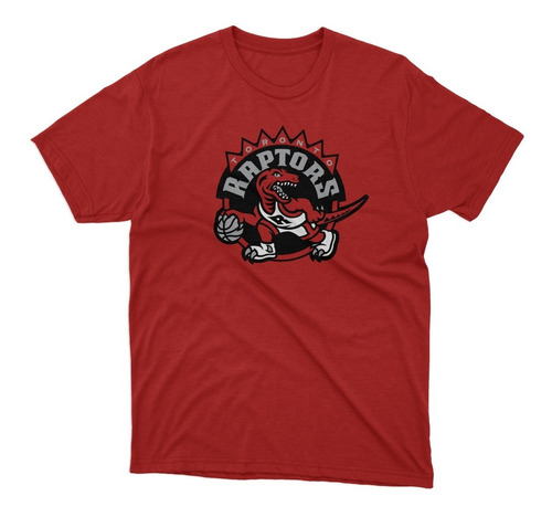 Remera Basket Nba Toronto Raptors Roja Logo Vintage Completo