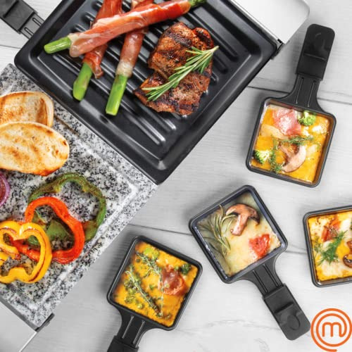 Masterchef Dual Queso Raclette W Antiadherente Placa De Parr