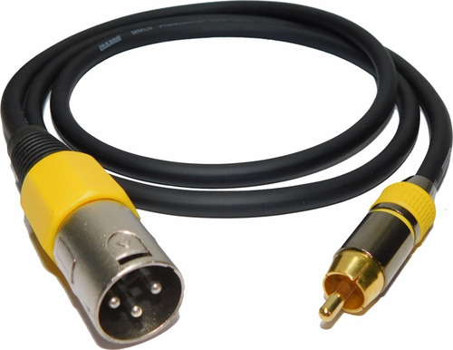Cable Adaptador 2 Canon Xlr Machos A 2 Rca Macho 1mts