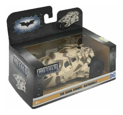 Imagen 3 de 5 de Auto Batimovil Dc The Dark Knight Batman 1/32 Jada La Plata