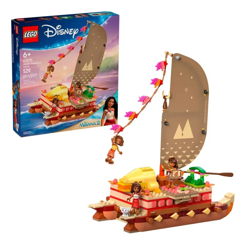 Lego®️ Disney Canoa De Aventura Da Moana 43270