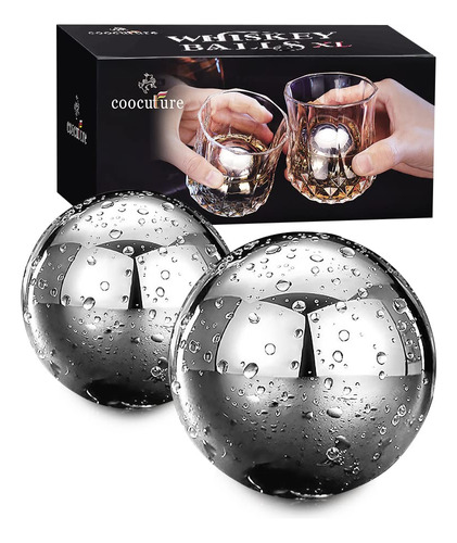 Bolas De Whisky Reutilizables De Acero Inoxidable Con Forma