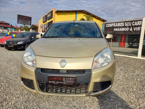Imagem 2 de 5 de Renault Sandero Vibe 1.6 Bege 2012