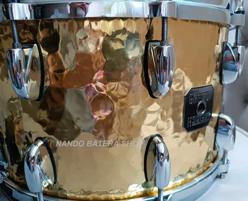 Caixa Gretsch Full Range Brass Hammered 14x8 Pearl Dw R 5.990