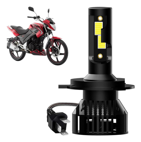 Foco Led H4 Moto Italika Ft250 Ts 11000lm Motocicleta Luces