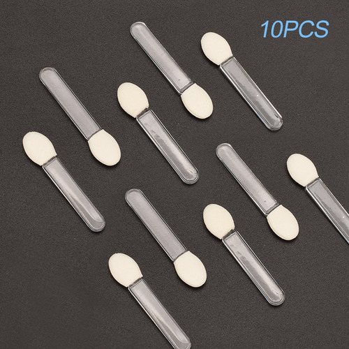 Pincel Delineador De Ojos Y Esponja Para Maquillaje, 10 Unid