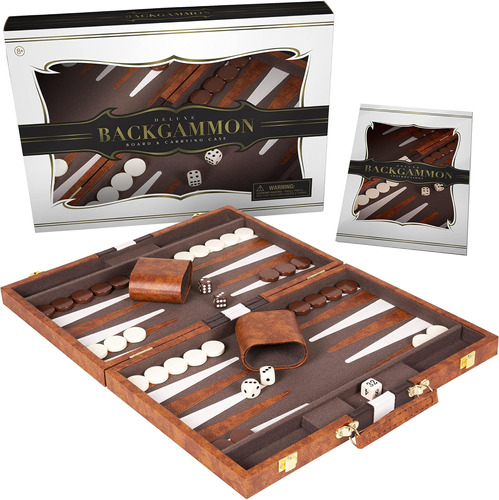 Crazy Games Backgammon Set - Juego De Mesa Clásico De Backga