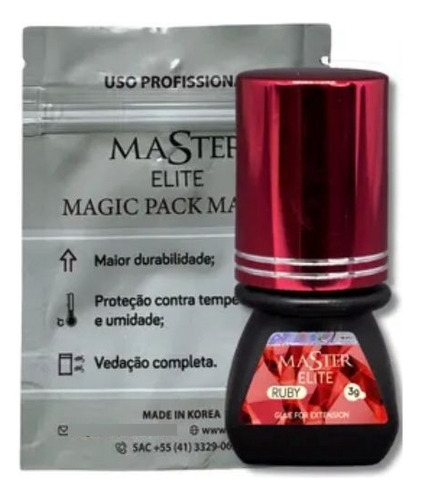 Cola Ruby Elite Master 3ml - Secagem Rápida E Durabilidade