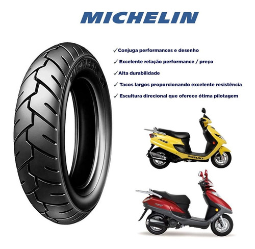 Pneu Michelin S1 100-90-10 56j Tl Traseiro Honda Lead 110 /