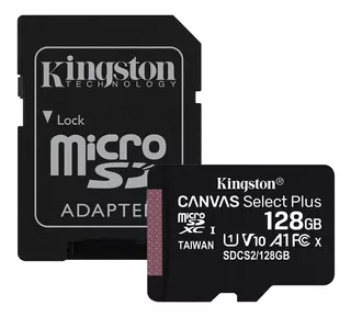 Cartão De Memória 128gb Kingston Canvas Select Plus Gopro