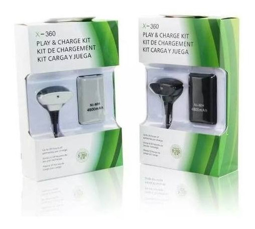 Kit De Carga Y Juega Xbox 360 Batería 4800mah Gocy 71532