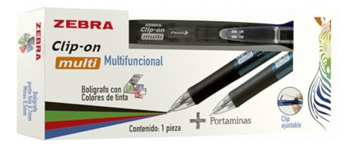 Bolígrafo Clip On Multifuncional 4 Tintas Más Portaminas