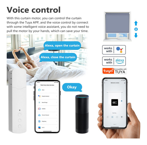 Motor De Cortina Inteligente Tuya Wifi Pull Bead