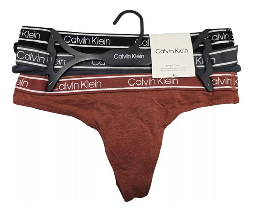 Calvin Klein Set 3 Tangas Bamboo Mujer Originales
