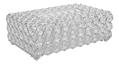 Caja De Pañuelos De Cristal Artificial Rectangular, Soporte 