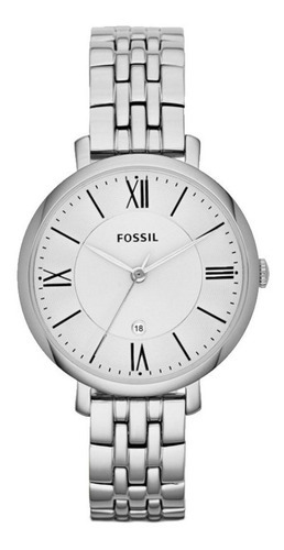 Reloj Fossil Plata Jaqueline Para Mujer Es3433 Color de la correa Plateado Color del bisel Plateado Color del fondo Plateado