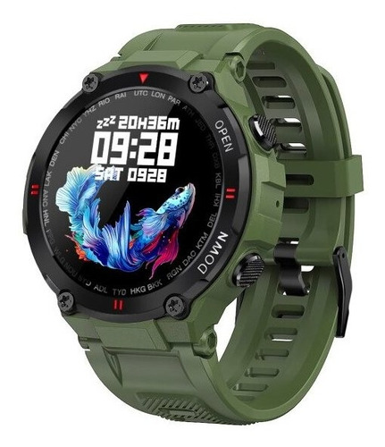 Reloj Inteligente K22 Hombres Dial Bluetooth Llamada Reloj P