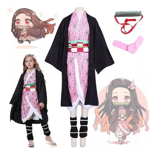 Disfraz De Demon Slayer Cosplay Kimono Traje Para