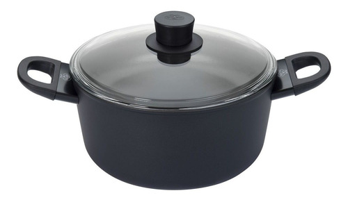 Ballarini® Avola Cacerola Aluminio Con Tapa 20 Cm Color Negro
