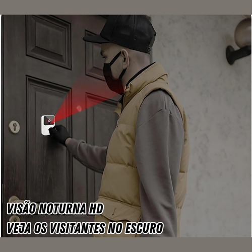 Campainha Interfone Inteligente Wifi Câmera Sem Fio Celular