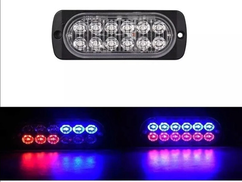 Federal 12 Led Multifuncion De 11cm A 12v Para Moto Y Carro