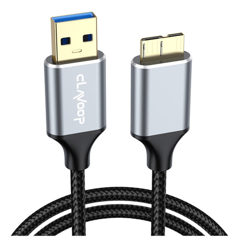 Clavoop Cable De Disco Duro Externo, Cable Micro Usb 3.0 De