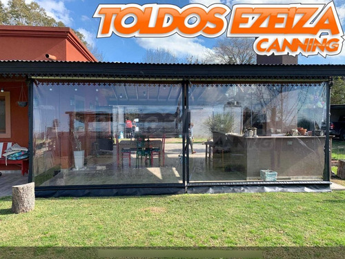 Imagen 10 de 10 de Toldo Vertical Transparente Kit Sin Instalacion 3 X 2.5