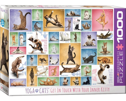 Puzzle 1000 Piezas Yoga Cats Eurographics  