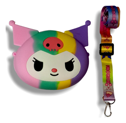 Cartera Multicolor De Silicona Sanrio Kuromi - Hello Kitty