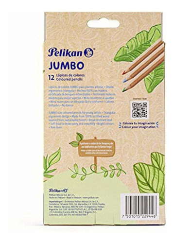 Pelikan 30330328 Lápices De Colores Triangulares, Cuerpo De