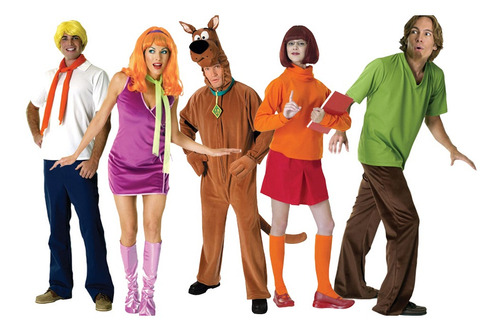 Set De 5 Disfraces De Scooby Doo Para Adultos, Halloween