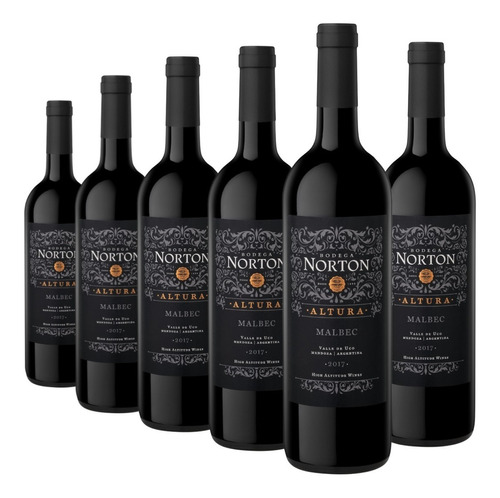 Vino Norton Altura Malbec Caja X 6 X 750ml. - Valle De Uco