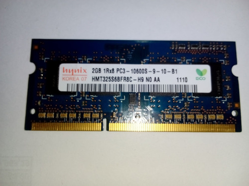 Memoria Ram 2gb Ddr 3 Soddim Varias Marcas (Usado)