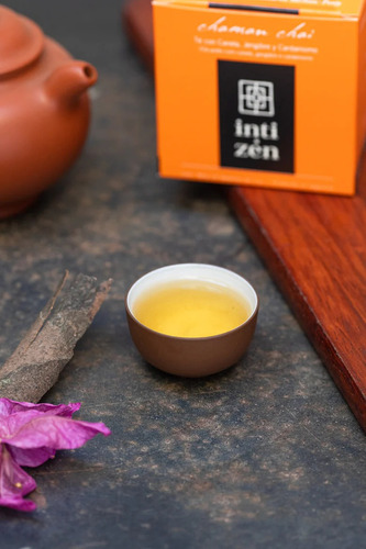 Té Inti Zen negro en saquitos Canela, jengibre y cardamomo 30 g 15 u
