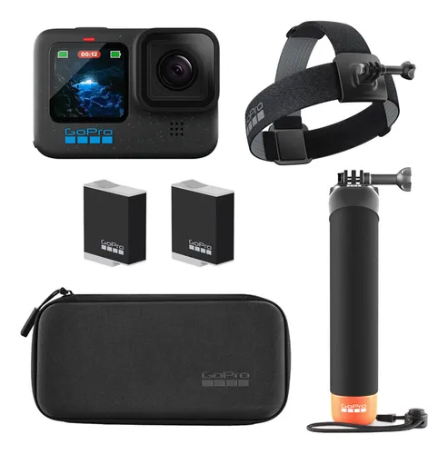 Câmera GoPro HERO12 5.3K Hdr 27mp Special Bundle com Kit Câmera GoPro HERO12 5.3K Hdr 27mp Special Bundle com Kit