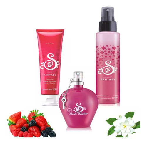 Set De 3 Productos Secret Fantasy Avon Para Dama