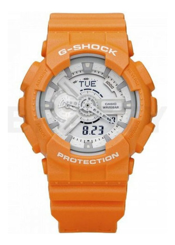 Reloj Para Unisex G-shock Ga_110sg_4a Naranja