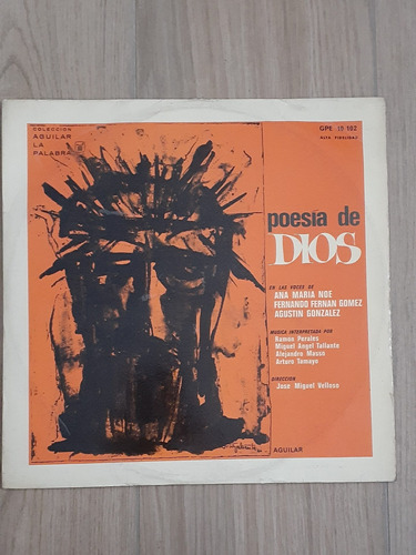 Lp Poesía De Dios Ana M Noe Gómez A González - Aguilar 1968