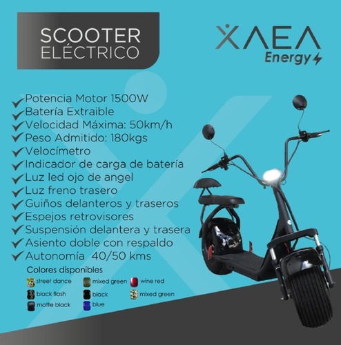 Imagen 6 de 7 de Moto Eléctrica Citycoco Scooter Eléctrico