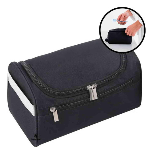 Necessaire Masculina Organizadora Premium Impermiável Preto