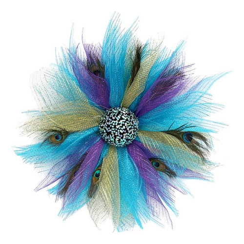 Corona De Plumas De Pavo Real For Colgar En Primavera Para