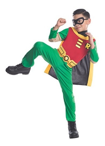 Disfraz Talla Small Para Niño De Robin Teen Titans Para