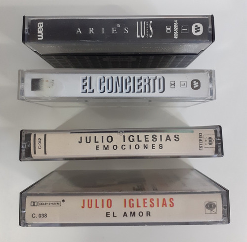 Lote De 4 Cassettes Luis Miguel - Julio Iglesias (Usado)