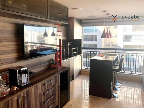 Apartamento Alto Padrão Em Condomínio Resort, Com 3 Suítes À Venda, 177 M² Por R$ 1.950.000 - Campestre - Santo André/sp - Ap1551
