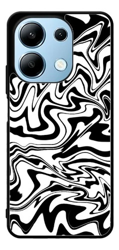 Funda Moda Abstracta Blanco Y Negro Waves Olas Para Xiaomi