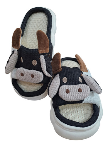 Pantuflas Vaquitas Infantiles Punta Abierta 