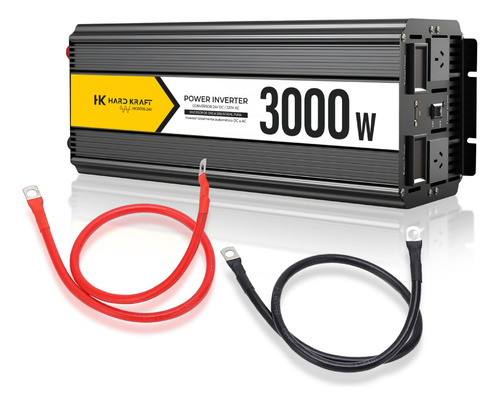 Inversor Conversor 24v 220v 3000w Pico 6000w Onda Pura Usb