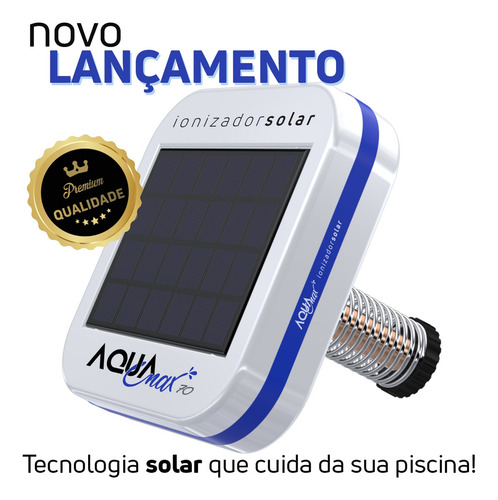 Piscina Limpa Sem Cloro Ionizador Solar Até 70000 Litros Ionizador Piscina Solar Sem Algas